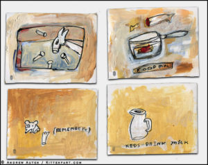 small paintings set